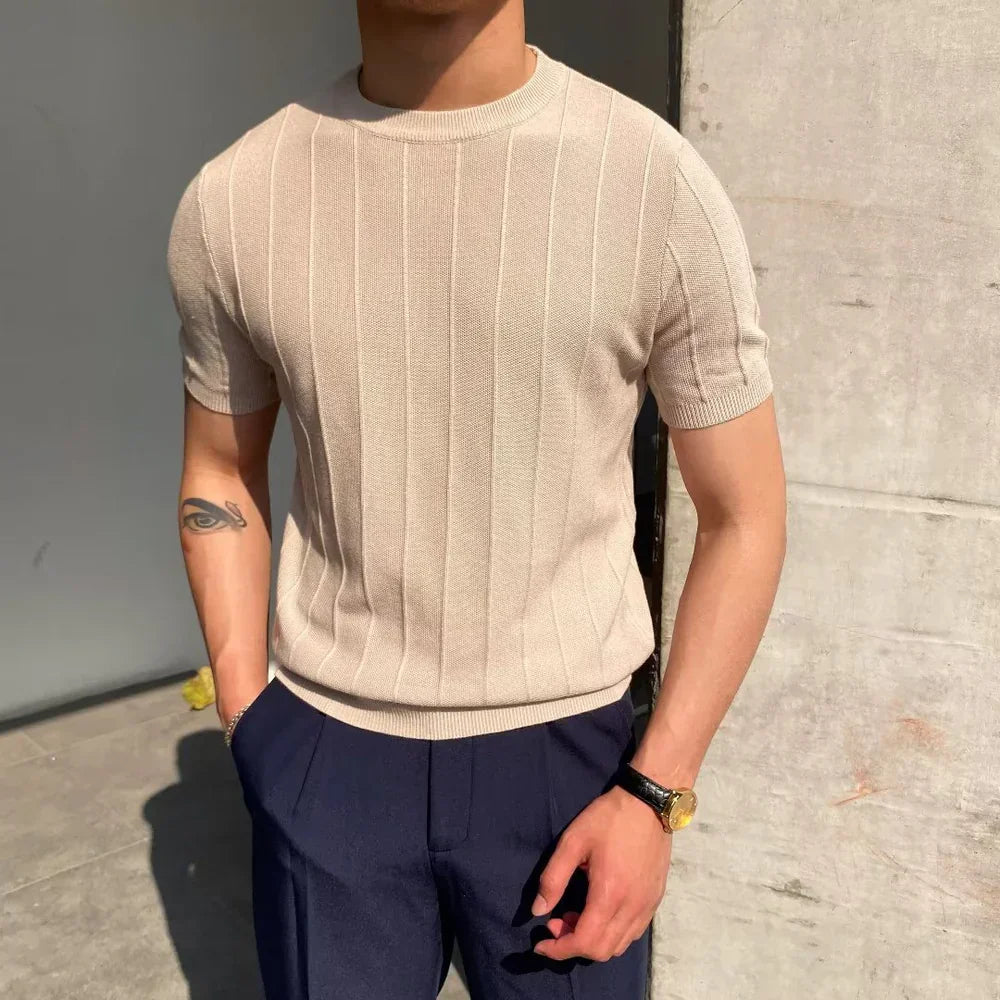 Lucien™ | T-shirt côtelé Cannes