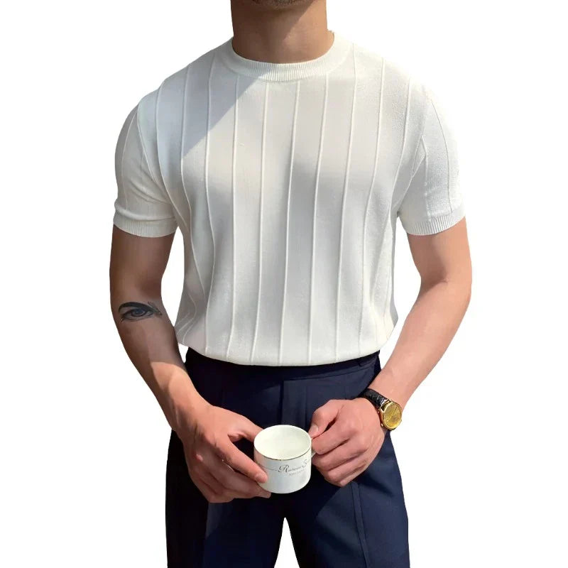 Lucien™ | T-shirt côtelé Cannes